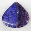 Agate Cabochons，Teardrop, 52x54mm, Sold by PC