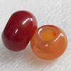 European Style Agate Beads, Rondelle, 22x13mm Hole:10mm, Sold by PC