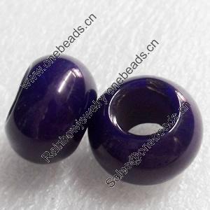 European Style Agate Beads, Rondelle, 22x13mm Hole:10mm, Sold by PC