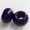 European Style Agate Beads, Rondelle, 22x13mm Hole:10mm, Sold by PC