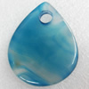 Agate Pendant，Teardrop, 35x44mm, Sold by PC