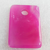 Agate Pendant，Rectangle, 28x41mm, Sold by PC