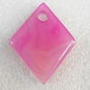 Agate Pendant，Diamond, 39x49mm, Sold by PC