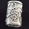 Beads, Zinc Alloy Jewelry Findings Lead-free, Column, 15x24mm Hole:3mm, Sold by PC