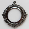 Zinc Alloy Cabochon Settings, Outside diameter:55x58mm, Interior diameter:37mm,Sold by Bag