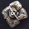 Pendant, Zinc Alloy Jewelry Findings Lead-free, Flower, 23mm, Sold by Bag