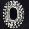 Zinc Alloy Cabochon Settings, Outside diameter:18x24mm, Interior diameter:10x13mm,Sold by Bag