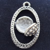 Pendant, Zinc Alloy Jewelry Findings Lead-free, 18x30mm, Sold by Bag