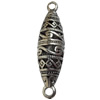 Hollow Bali Connector Zinc Alloy Jewelry Findings, Lead-free, 13x47mm, Sold by Bag 