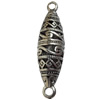 Hollow Bali Connector Zinc Alloy Jewelry Findings, Lead-free, 11x38mm, Sold by Bag 