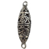 Hollow Bali Connector Zinc Alloy Jewelry Findings, Lead-free, 13x47mm, Sold by Bag 