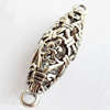 Hollow Bali Connector Zinc Alloy Jewelry Findings, Lead-free, 13x47mm, Sold by Bag 