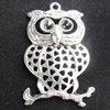 Pendant, Zinc Alloy Jewelry Findings, Animal 34x55mm, Sold by Bag