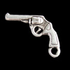 Pendant, Zinc Alloy Jewelry Findings, Pistol 16x13mm, Sold by Bag