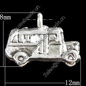 Pendant, Zinc Alloy Jewelry Findings, Jeep 12x8mm, Sold by Bag
