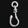 Pendant, Zinc Alloy Jewelry Findings, 9x24mm, Sold by Bag