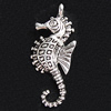 Pendant, Zinc Alloy Jewelry Findings, Animal 13x30mm, Sold by Bag