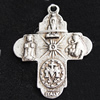 Pendant, Zinc Alloy Jewelry Findings, Cross 24x30mm, Sold by Bag