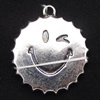 Pendant, Zinc Alloy Jewelry Findings, 26x29mm, Sold by Bag