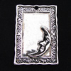 Pendant, Zinc Alloy Jewelry Findings, Rectangle 22x31mm, Sold by Bag