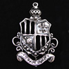 Pendant, Zinc Alloy Jewelry Findings, 32x45mm, Sold by Bag