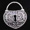 Pendant, Zinc Alloy Jewelry Findings, 35x42mm, Sold by Bag