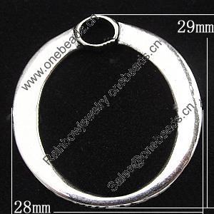 Pendant, Zinc Alloy Jewelry Findings, 28x29mm, Sold by Bag