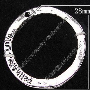 Pendant, Zinc Alloy Jewelry Findings, 28mm, Sold by Bag
