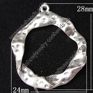 Pendant, Zinc Alloy Jewelry Findings, 24x28mm, Sold by Bag