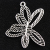 Pendant, Zinc Alloy Jewelry Findings, Flower 22x26mm, Sold by Bag