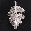 Pendant, Zinc Alloy Jewelry Findings, Leaf 19x32mm, Sold by Bag
