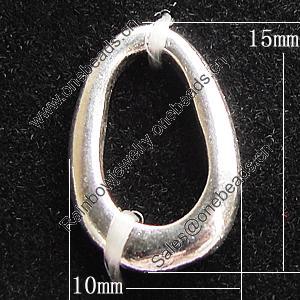 Pendant, Zinc Alloy Jewelry Findings, 10x15mm, Sold by Bag