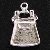 Pendant, Zinc Alloy Jewelry Findings, 12x18mm, Sold by Bag