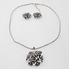 Zinc Alloy Necklace & Earrings, Bead Size:36mm, Sold by Dozen