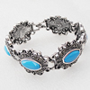 Zinc Alloy Bracelets, Bead Size:24x27mm, Sold by Dozen