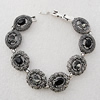 Zinc Alloy Bracelets, Bead Size:18x17mm, Sold by Dozen