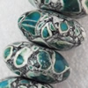 Turquoise Beads, 17x8mm Hole:1mm, Sold by KG