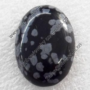 Gemstone Cabochons，Oval, 15x30mm, Sold by PC