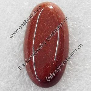 Gemstone Cabochons，Oval, 13x18mm, Sold by PC