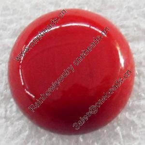 Gemstone Cabochons，Round, 14mm, Sold by PC