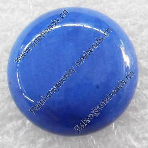 Gemstone Cabochons，Round, 18mm, Sold by PC