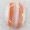 Agate Cabochons，Oval, 18x25mm, Sold by PC