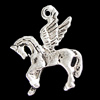 Pendant, Zinc Alloy Jewelry Findings, Horse 18x21mm, Sold by Bag