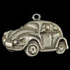 Pendant, Zinc Alloy Jewelry Findings, Car 38x28mm, Sold by Bag