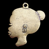 Pendant, Zinc Alloy Jewelry Findings, 29x33mm, Sold by Bag