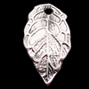 Pendant, Zinc Alloy Jewelry Findings, Leaf 10x16mm, Sold by Bag