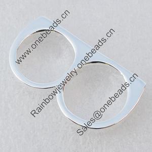 Zinc alloy Jewelry Rings, Nickel-free & Lead-free A Grade, 37x4.5mm, Sold by PC