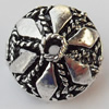 Hollow Bali Beads Zinc Alloy Jewelry Findings, Lead-free, 16x13mm, Hole:2mm, Sold by Bag 