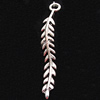 Pendant, Zinc Alloy Jewelry Findings, Leaf 5x36mm, Sold by Bag