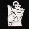 Pendant, Zinc Alloy Jewelry Findings, 12x20mm, Sold by Bag